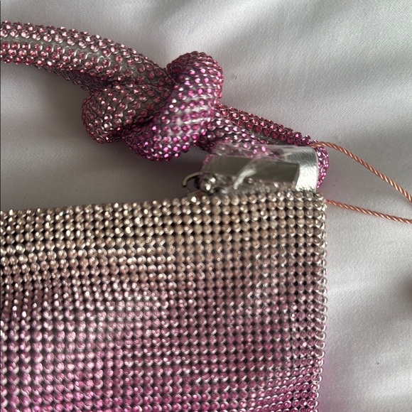 Cult Gaia Pink and Silver Beaded Bag - Picture 7 of 7